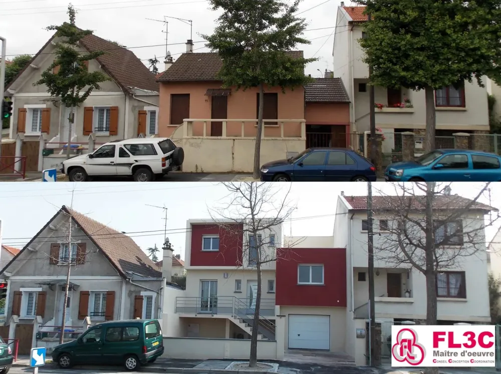 fl3c-démolition-reconstruction-maison-mitoyenne-94